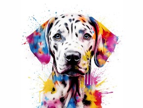 Attēls Colorful dog