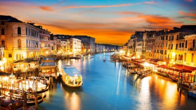 Bild vun Grand Canal at night