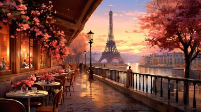 Ritratt ta’ Café in Paris