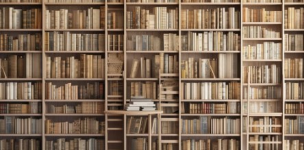 Bild von Beige bookshelf