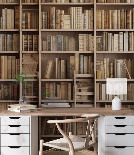 Picture of Beige bookshelf