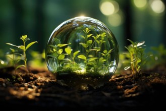 Picture of Glassglobe leafs