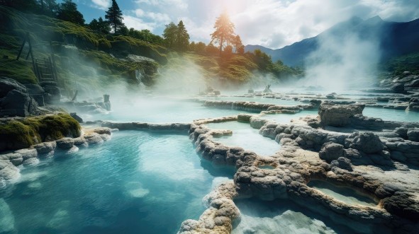 Picture of Hot Spring Landscape