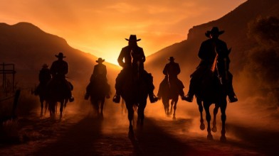 Kép Cowboys in the desert