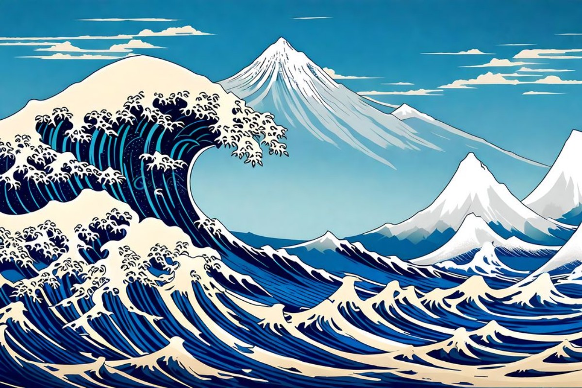 Afbeeldingen van The great wave off kanagawa