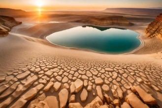 Attēls Small lake in the desert