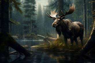 Εικόνα της Moose in the woods