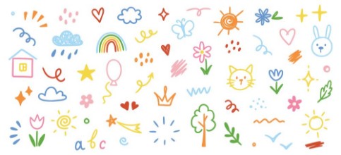 Scribble paveikslėlis