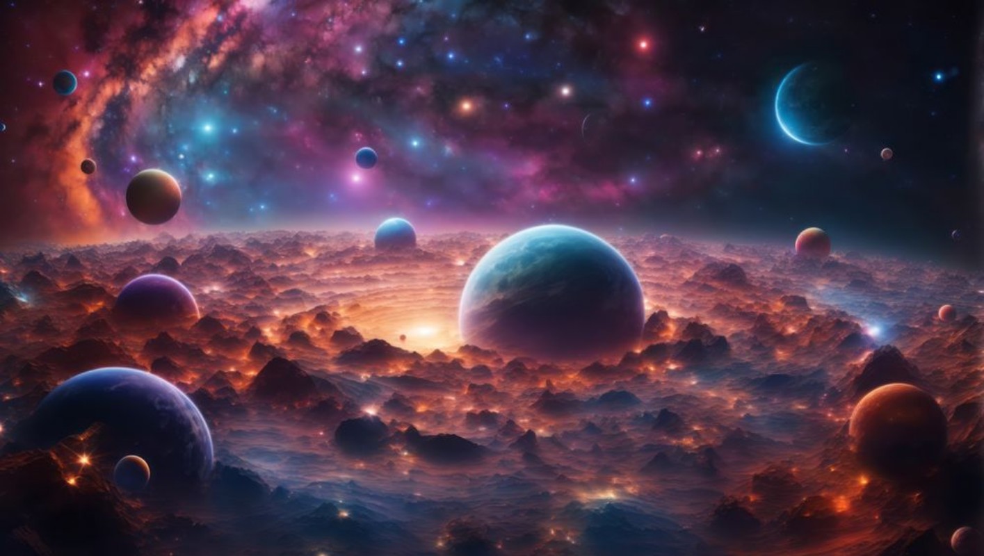 Afbeeldingen van Earth and Gas Giant