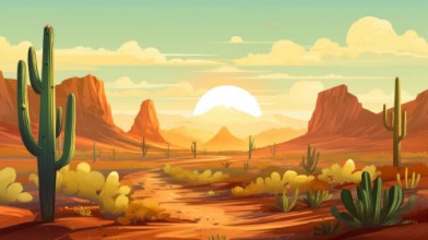 Picture of Cacti in the desert