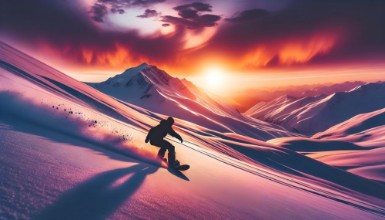 Obrázek Snowboard downhill