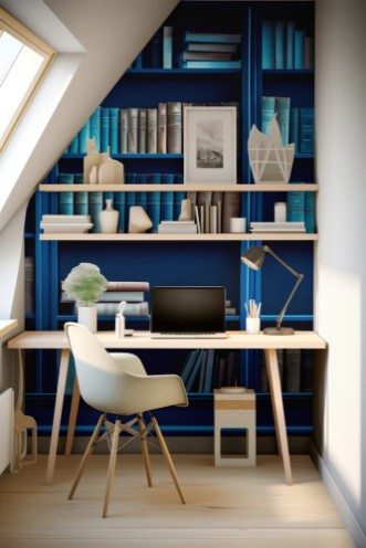 Picture of Blue bookshelf