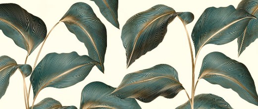 Bild von tropical green leaves