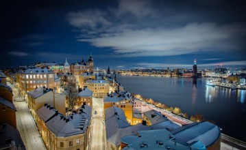 Bild von Central Stockholm Sweden in winter