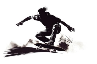 Slika Skateboarding icon