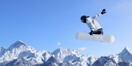 Bild vun Snowboarding sport