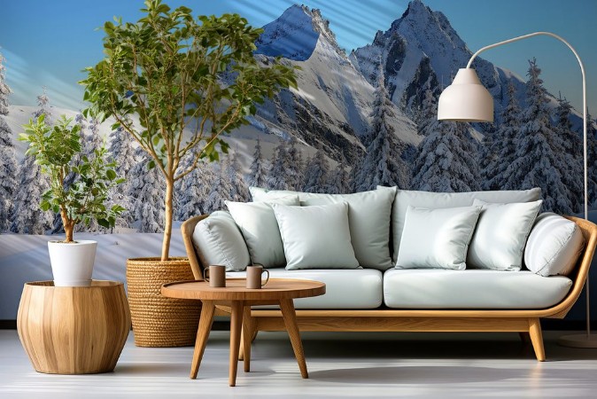 Picture of Coated trees and mountains