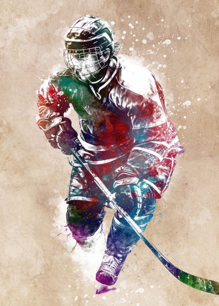 Hockey Art 5 photowallpaper Scandiwall