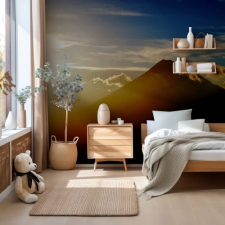 Afbeeldingen van Central American Volcanos at Sunset