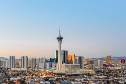Picture of Las Vegas skyline at sunrise