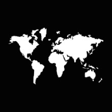 Afbeeldingen van World map   it is the white color icon 