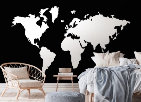 Picture of World map   it is the white color icon 