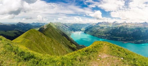 Picture of Panorama mit Brienzersee Augstmatthorn Brienz Berner Oberland Schweiz
