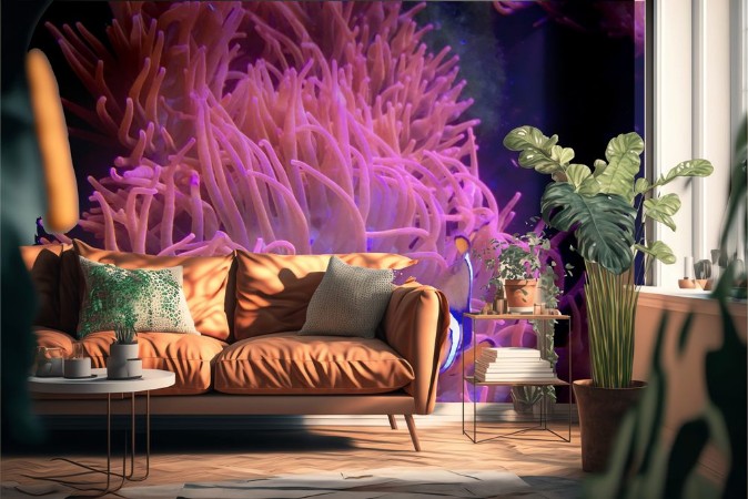 Picture of Clownfisch schaut aus Koralle