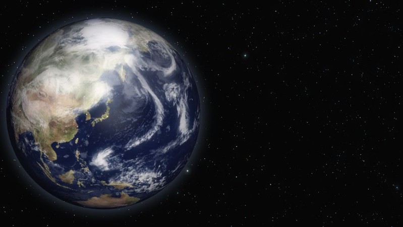 Picture of The earth on the left