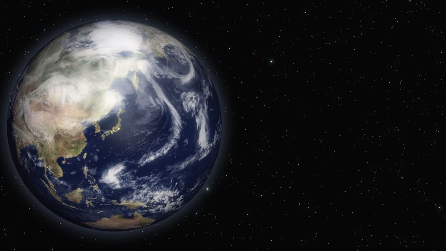 Image de The earth on the left