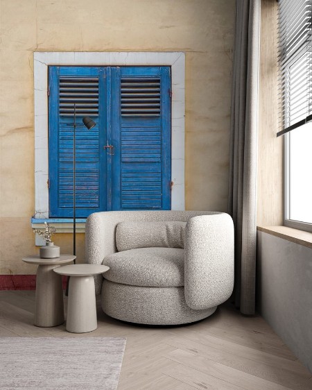 Picture of Closed windows with old blue shutters Part of the facade of the building in the old town Riga Latvia