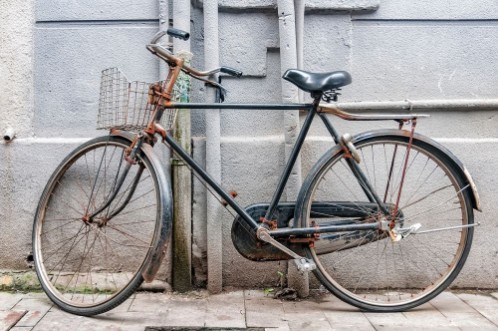 Picture of Old Rusty Bicycle