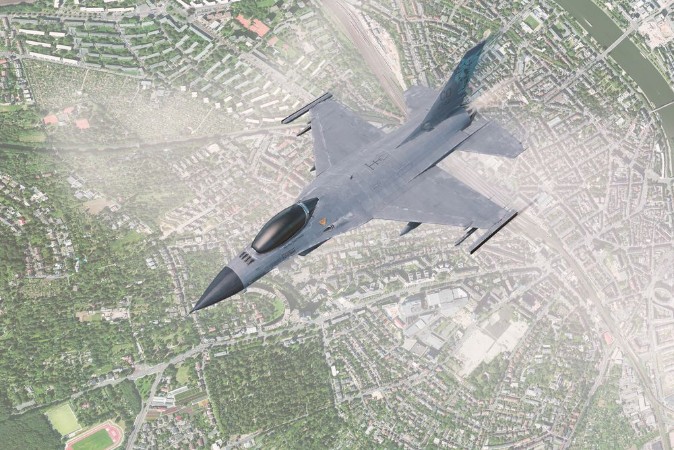 Picture of Kampfjet ber Frankfurt Main