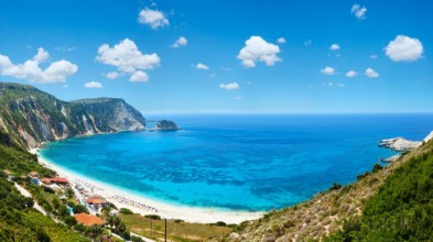 Image de Petani Beach summer panorama Kefalonia Greece
