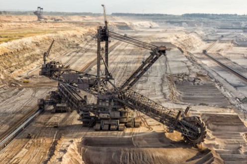 Picture of Bucket-wheel excavator mining