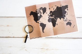 Immagine di Travel planning concept on map