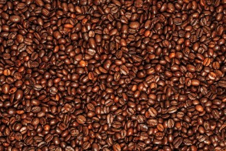Obrázek Dark many roasted coffee beans texture background