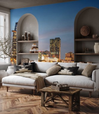 Image de Ho Chi Minh City skyline at sunset Scenic cityscape