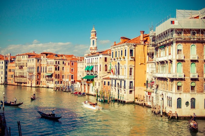 Picture of Beautiful summer view of venice channelgrand channel