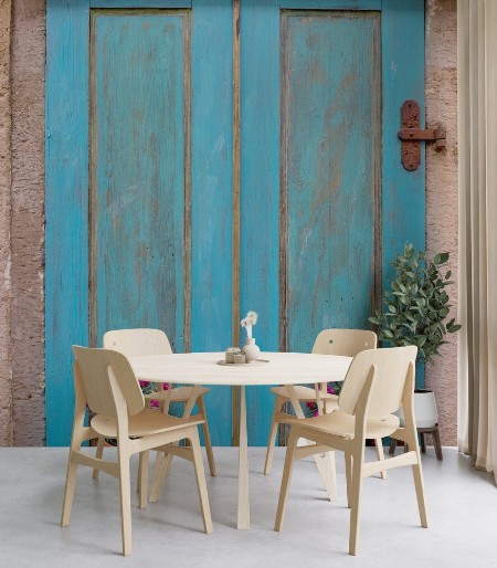 Picture of Alte Fensterladen mit Blumen