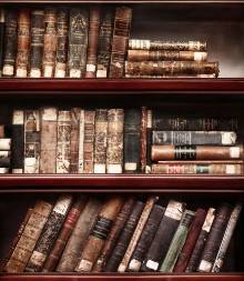 Picture of Alte Bcher im Bcherregal