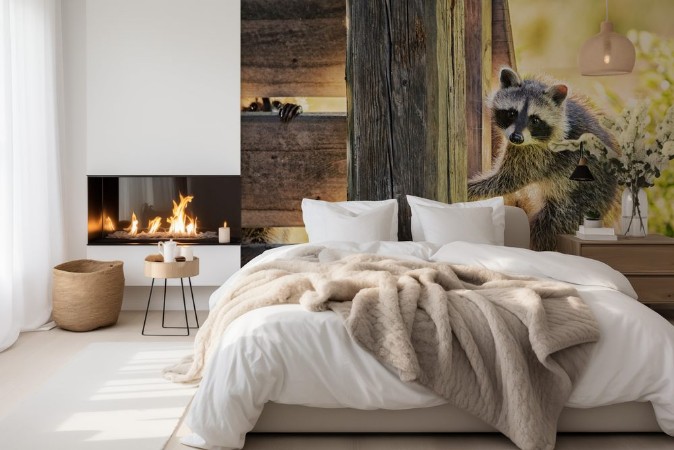 Image de 2 Young Raccoons on the Veranda