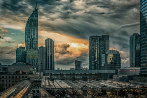 Picture of Dramatic Clouds Over Toronto