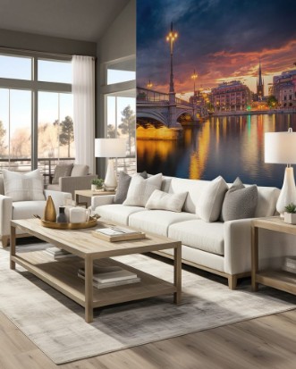 Afbeeldingen van Stockholm Panoramic image of old town Stockholm Sweden during sunset