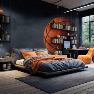 Εικόνα της Basketball on a dark background