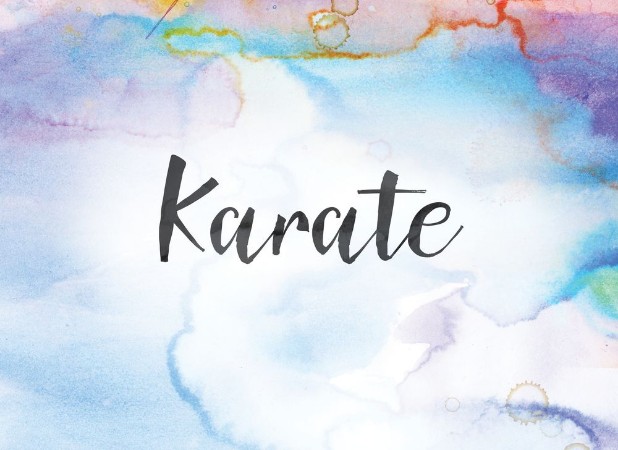 Picture of Karate Concept Watercolor and Ink Painting