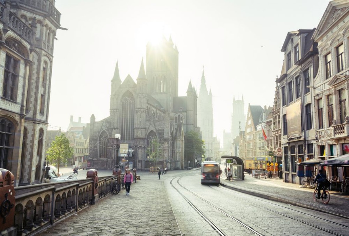Picture of Historic houses in Ghent Belgium