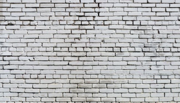 Picture of Brick wall painted with white paint