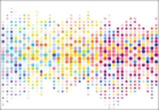 Slika Abstract colorful halftone texture dots pattern vector