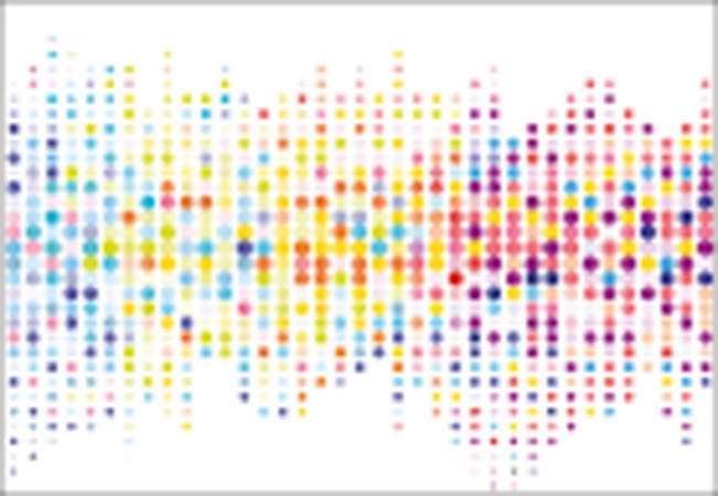 Image de Abstract colorful halftone texture dots pattern vector